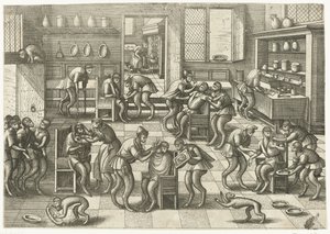 Boutique de barbier et de chirurgien - Pieter van der Borcht (I)