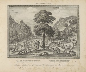 Dieu montre le paradis à Adam