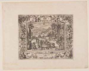 Septembre, tiré des Douze Mois - Pieter van der Borcht