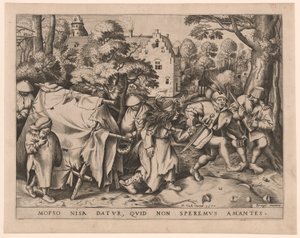 La sale mariée, ou le mariage de Mopsus et Nisa - Pieter van der Heyden