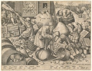 Chacun - Pieter van der Heyden after Pieter Bruegel the Elder