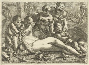 Une bacchante ivre