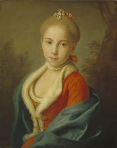 Portrait de la princesse Catherine de Holstein-Beck, 1750-1811, 1760-1762 - Pietro Antonio Rotari