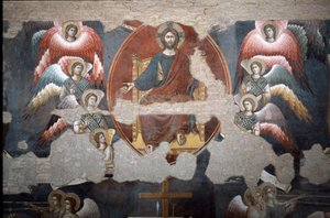 Le Jugement dernier Christ triomphant. (Détail) - Pietro Cavallini