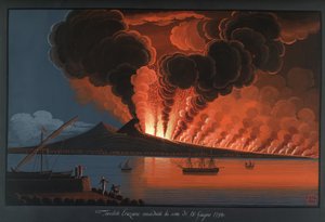 Terrible éruption du mont Vésuve