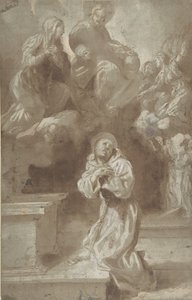 Le Christ et la Vierge apparaissant à Saint François, 1562-1602