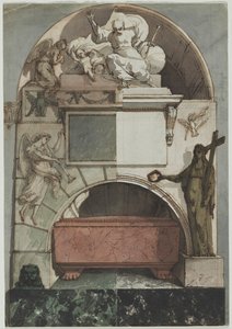 Conception pour une fresque de la tombe d