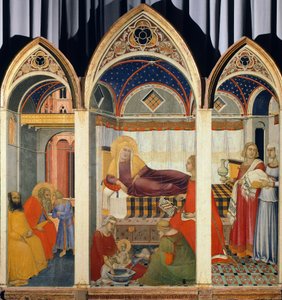 Nativité de la Vierge - Pietro Lorenzetti