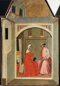 Séparation de sainte Humilité et de son mari (détail) - Pietro Lorenzetti