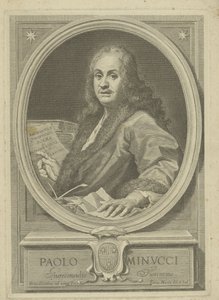 Portrait du poète Paolo Minucci 1606-1695, années 1720