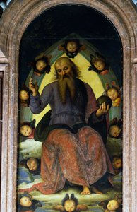 Dieu le Père bénissant (détail) - Pietro Perugino