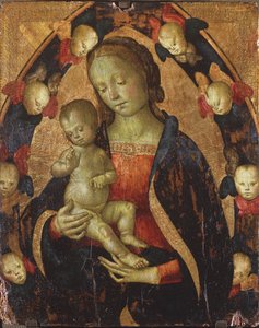 Madone et Enfant entourés de chérubins