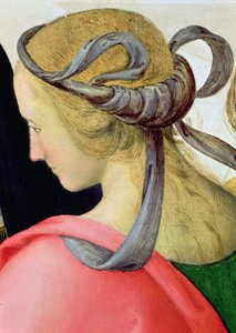 Le Mariage de la Vierge (détail montrant une des compagnes de la Vierge)
