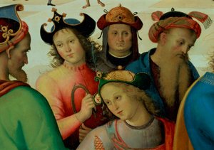 Le Mariage de la Vierge (détail des prétendants)