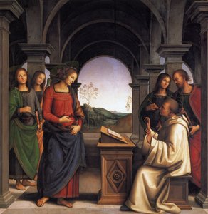 La Vision de saint Bernard - Pietro Perugino