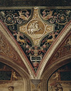 Guerriers à cheval décor de plafond