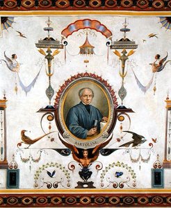 Portrait de Lorenzo Bartolini (1777-1850), détail du plafond de la Sala del Sindaco