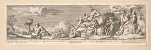 Allégorie de la route entre Rome et Florence - Pietro Sante Bartoli
