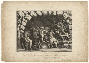 Pluton entre dans le monde souterrain - Pietro Sante Bartoli