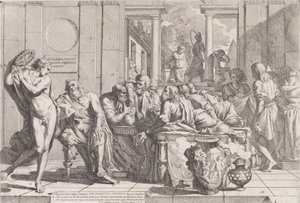 Le banquet de Platon : Socrate et ses compagnons autour d