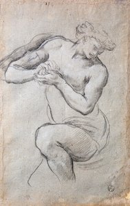 Figure masculine, Étude pour Bacchus dans la fresque de l