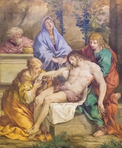 Pietà avec la Madone, Saint Jean-Baptiste, Sainte Marie-Madeleine et Nicodème - Pietro da (1596 1669) Cortona
