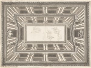 Conception pour une décoration de plafond en trompe-l