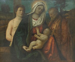 Sainte famille avec saint Sébastien - Pietro degli Ingannati