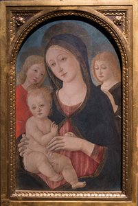 Madone et enfant avec deux anges, vers 1480