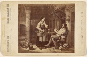 Le boulanger prudent The Cautious Baker. [painting by Conrad Kreul] - Piloty and Loehle