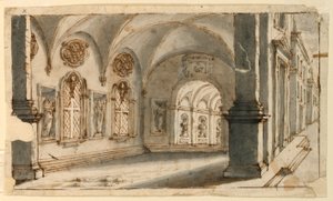 Conception de scène, intérieur des absides