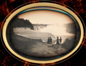 Daguerreotype des chutes du Niagara par Babbitt, vers 1855