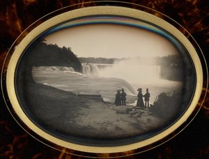 Scène aux chutes du Niagara
