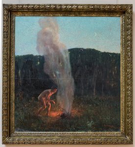 La colonne de fumée - Plinio Nomellini