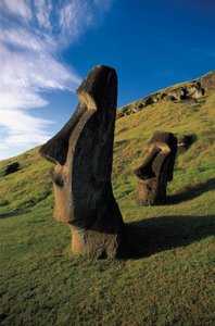 Statues Moai, Parc national de Rapa Nui, Île de Pâques, Chili