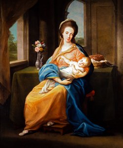 Paire de portraits, Dame avec un enfant