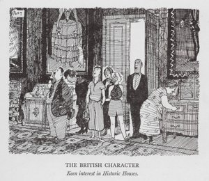 Le Caractère britannique, vif intérêt pour les maisons historiques (lithographie) - Pont (1908 40)