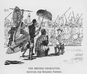 Le Caractère britannique, Aptitude à construire des empires (lithographie) - Pont