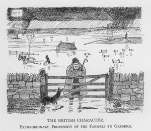 Le caractère britannique, propension extraordinaire des fermiers à se plaindre