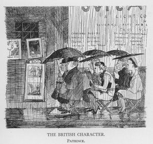Le caractère britannique, patience (lithographie) - Pont