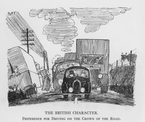 Le Caractère Britannique, Préférence pour Conduire au Milieu de la Route - Pont