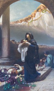 Sainte Grata recueille les restes de Saint Alexandre