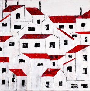 Le charmant village aux toits rouges