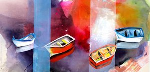 Résumé sur les bateaux colorés - Poonam Choudhary