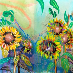 Des fleurs de tournesol aux couleurs éclatantes - Poonam Choudhary