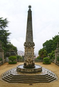 Santuário de Nossa Senhora dos Remédios obélisque, Lamego, Portugal. 1738 - Portuguese School