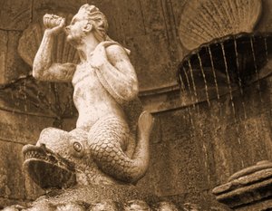 Fontaine de Triton, Santuário de Nossa Senhora dos Remédios, Lamego, Portugal 1738 - Portuguese School