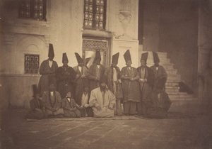 [Dans la mosquée de Damegan Les eunuques], 1850s