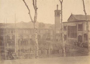 [Palais du Shah, Rendre hommage au Shah Fête de Salam, Téhéran, Iran [même a..., années 1840-60