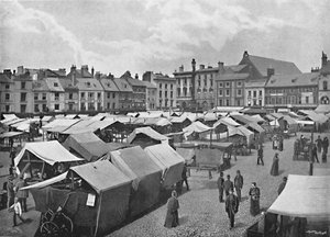 Place du marché, Northampton, vers 1896